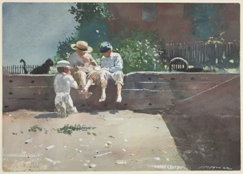 Niños y Gatito, 1873